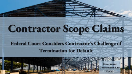 Contractor Scope Claims