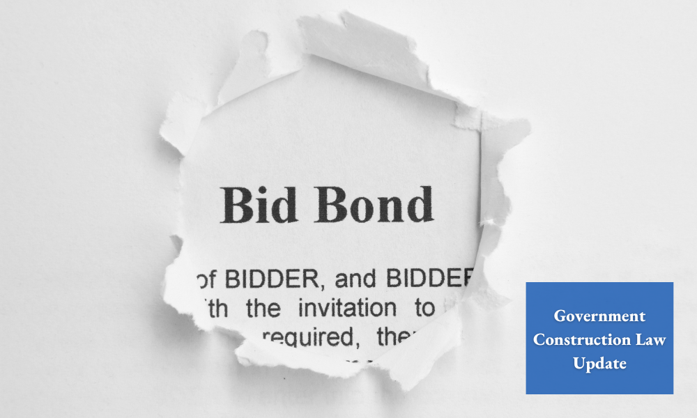 Bid Bonds for Public Construction Projects