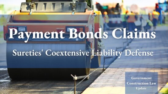 Payment Bonds Claims - Coextensive Liability Defense