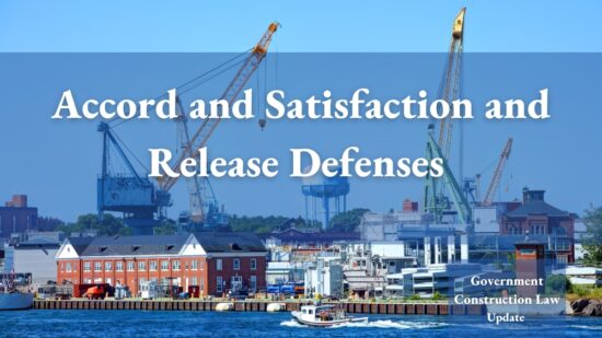 Accord and Satisfaction and Release Defenses